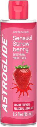 Strawberry Flavored Edible Lubricant, Hypoallergenic, 8.5 Fl Oz