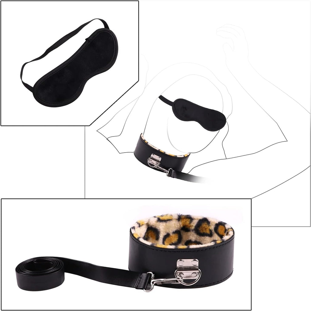 Premium Leopard Bondage & Intimacy Kit