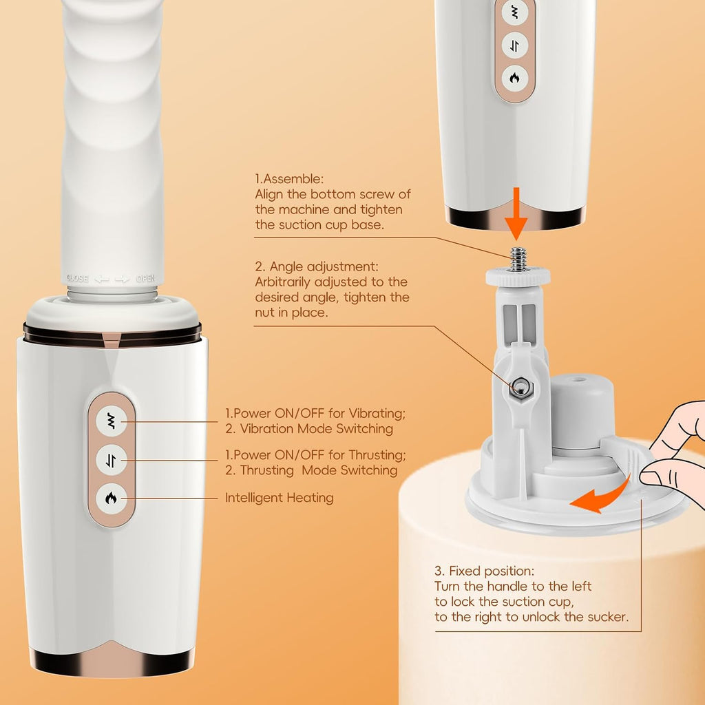 Dildo Machine Rotatable Switch 7 Vibrating Thrust Modes