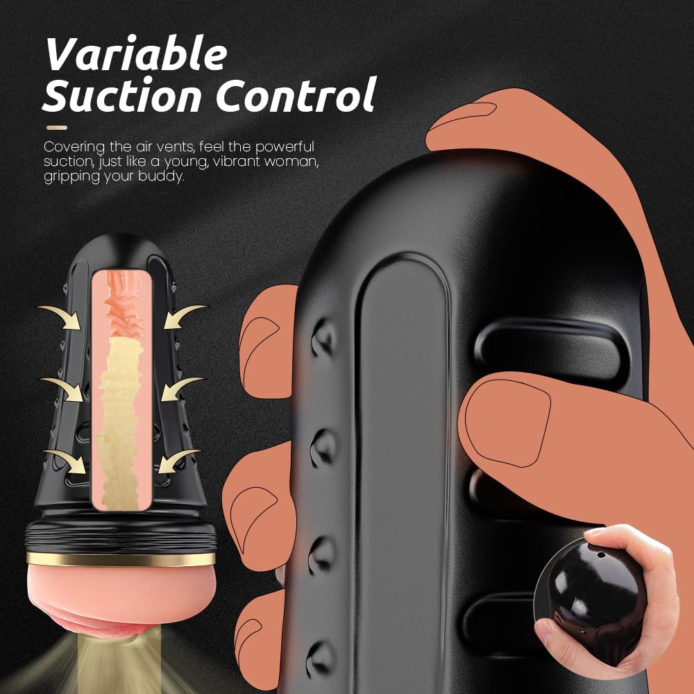Male Masturbator Realistic Pocket Pussy Vagina Textured with 7.5in Depth