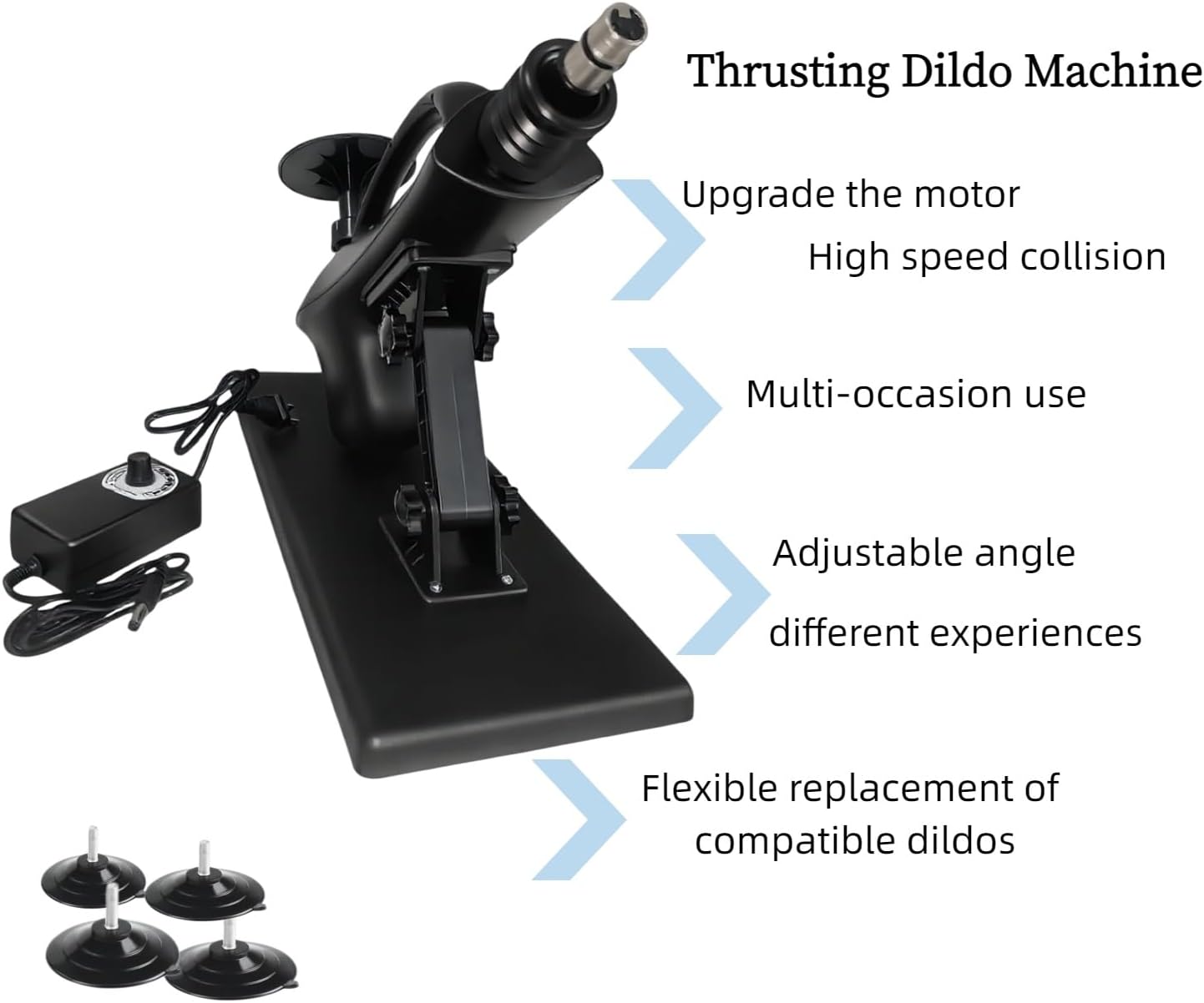 Portable Thrusting Dildo Machine with 8 Accessories
