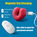 1 Pair BDSM Nipple Clamps Adult Toy with 10 Vibrating Modes
