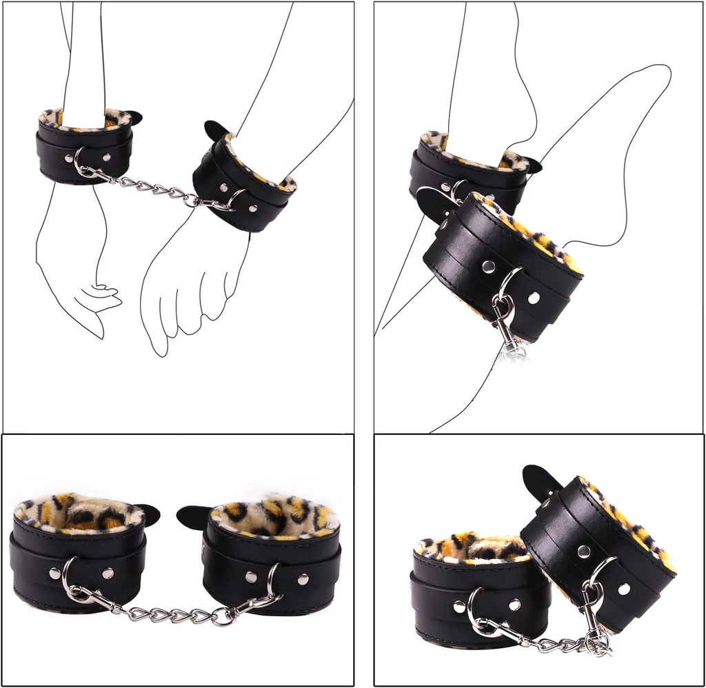 Premium Leopard Bondage & Intimacy Kit