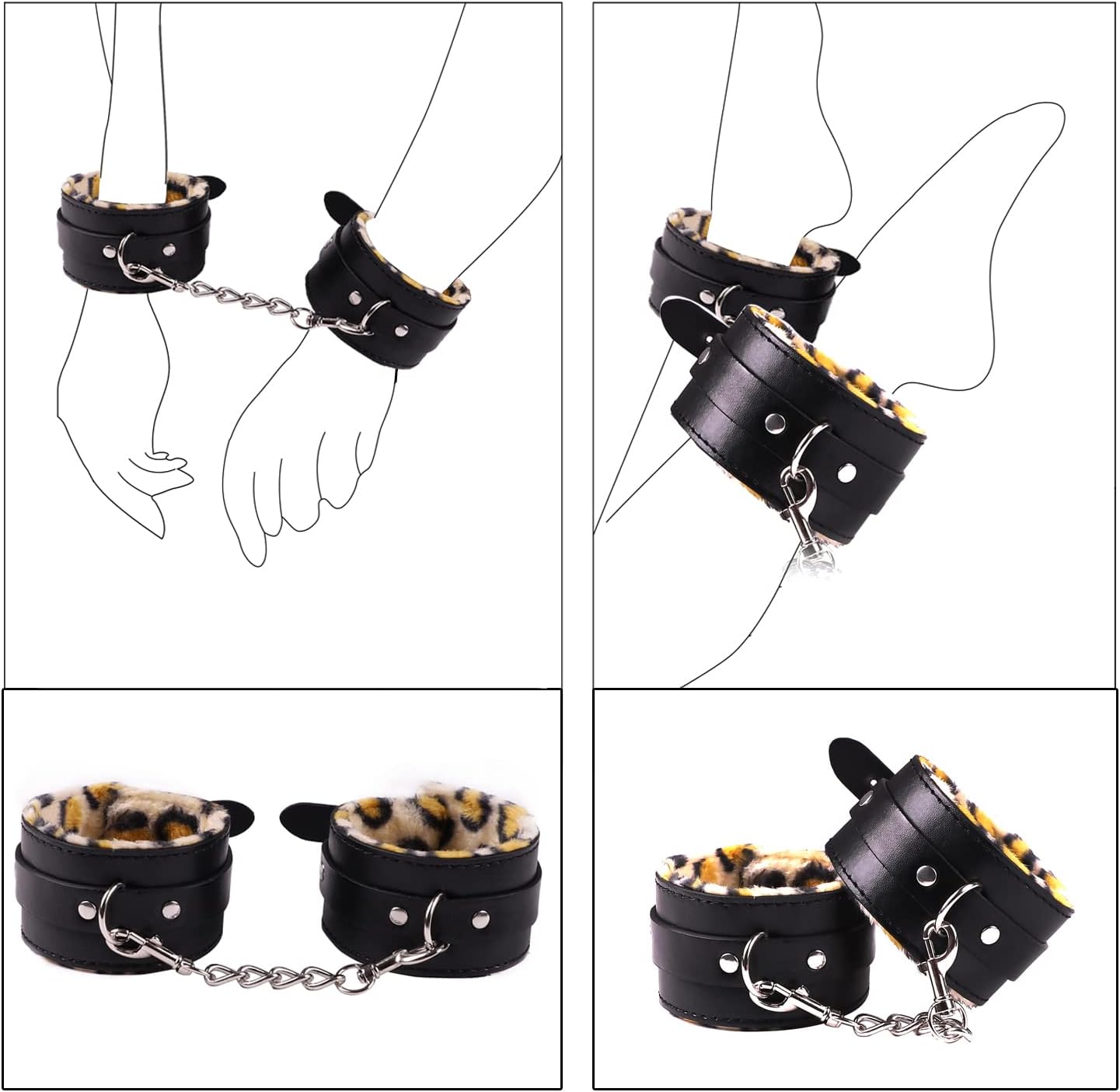 Premium Leopard Bondage & Intimacy Kit