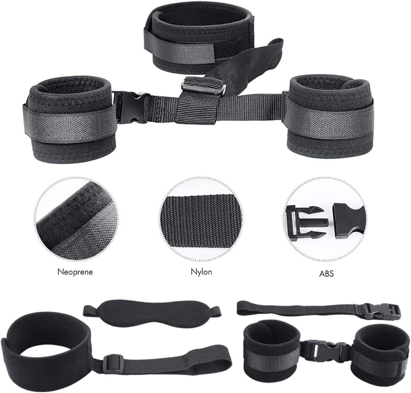 Neck to Wrist Restraints Bondage Set