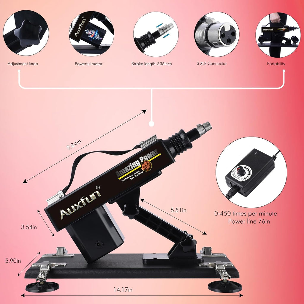 Sex Machine Dildo Machine with 3XLR Connector,Fuck Machine for Women