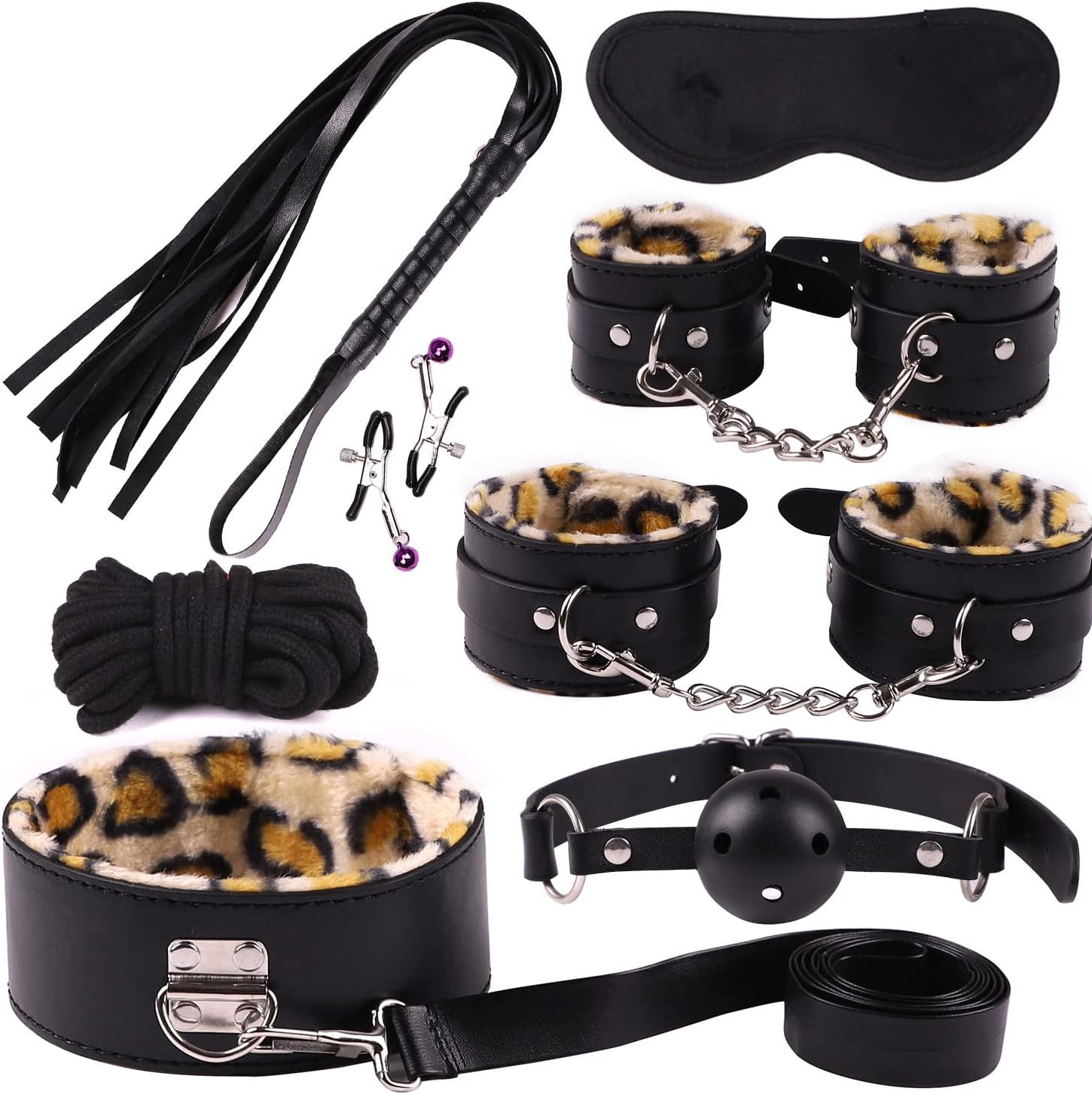 Premium Leopard Bondage & Intimacy Kit
