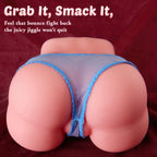 Torso Pocket Pussy Sex Doll for Men with Dual 3D Textured Channels