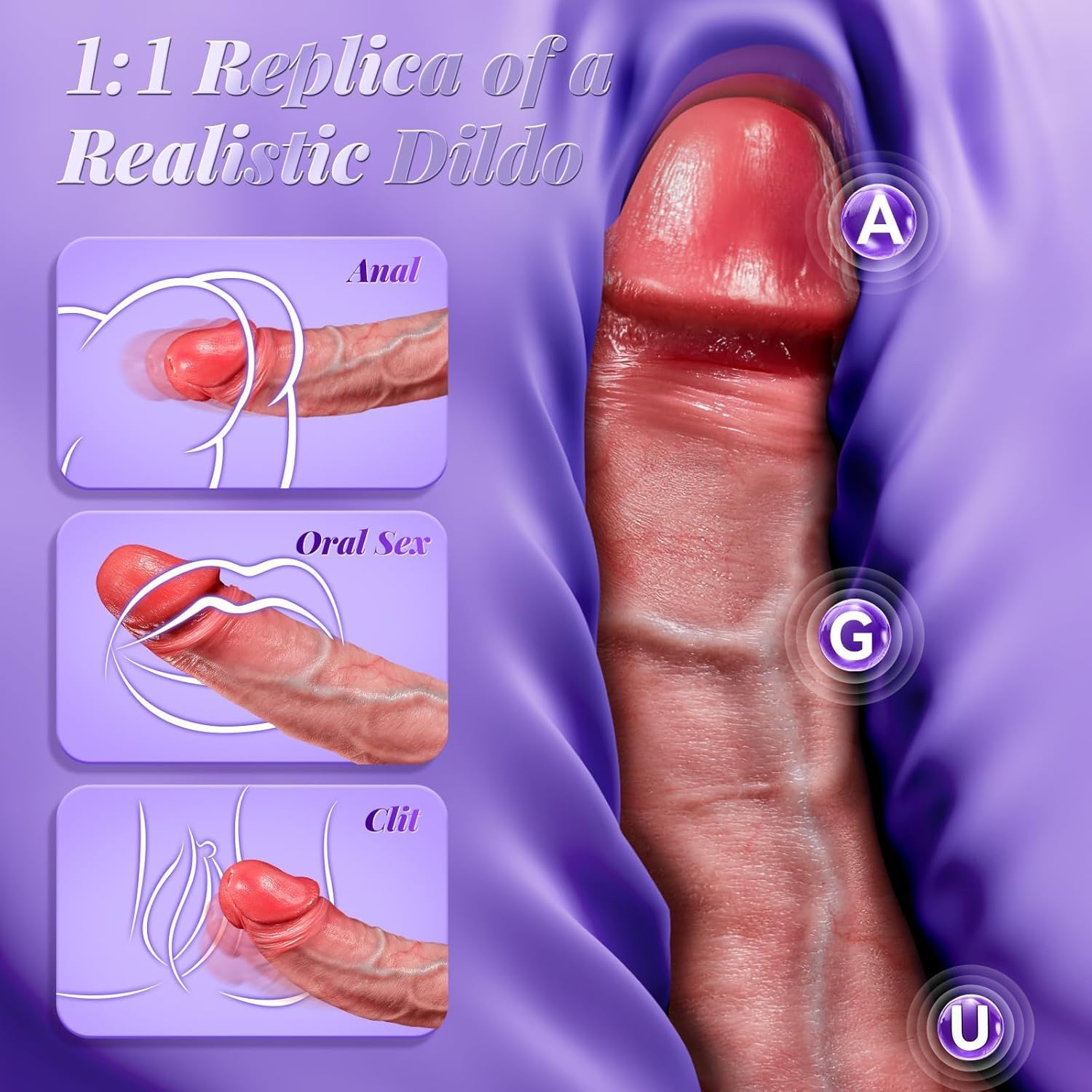 Vibrator Thrusting Dildo