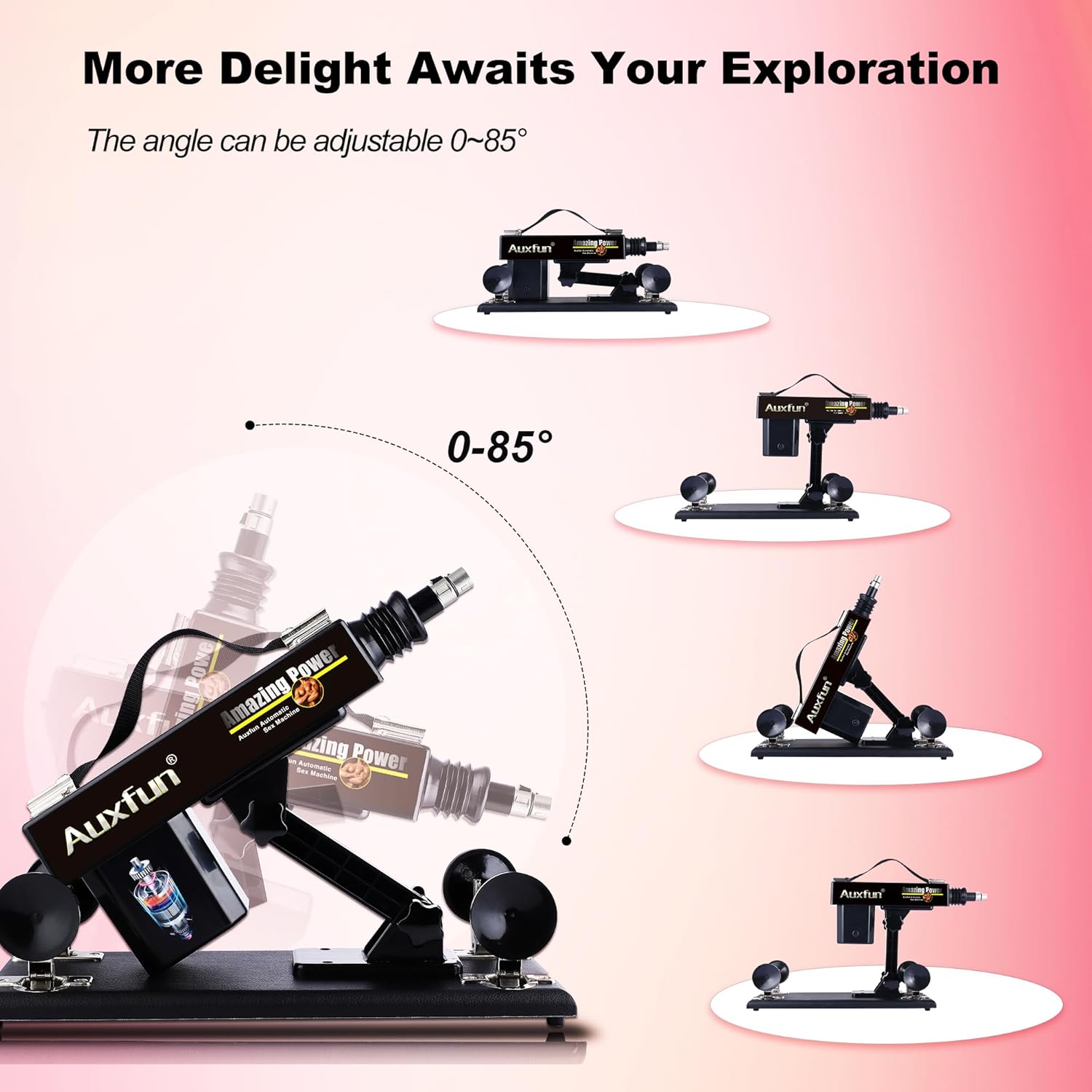 Sex Machine Dildo Machine with 3XLR Connector,Fuck Machine for Women