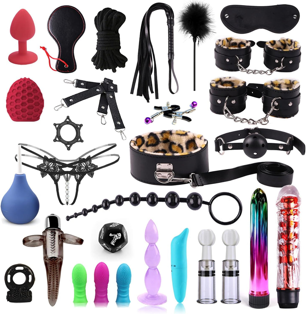 Premium Leopard Bondage & Intimacy Kit