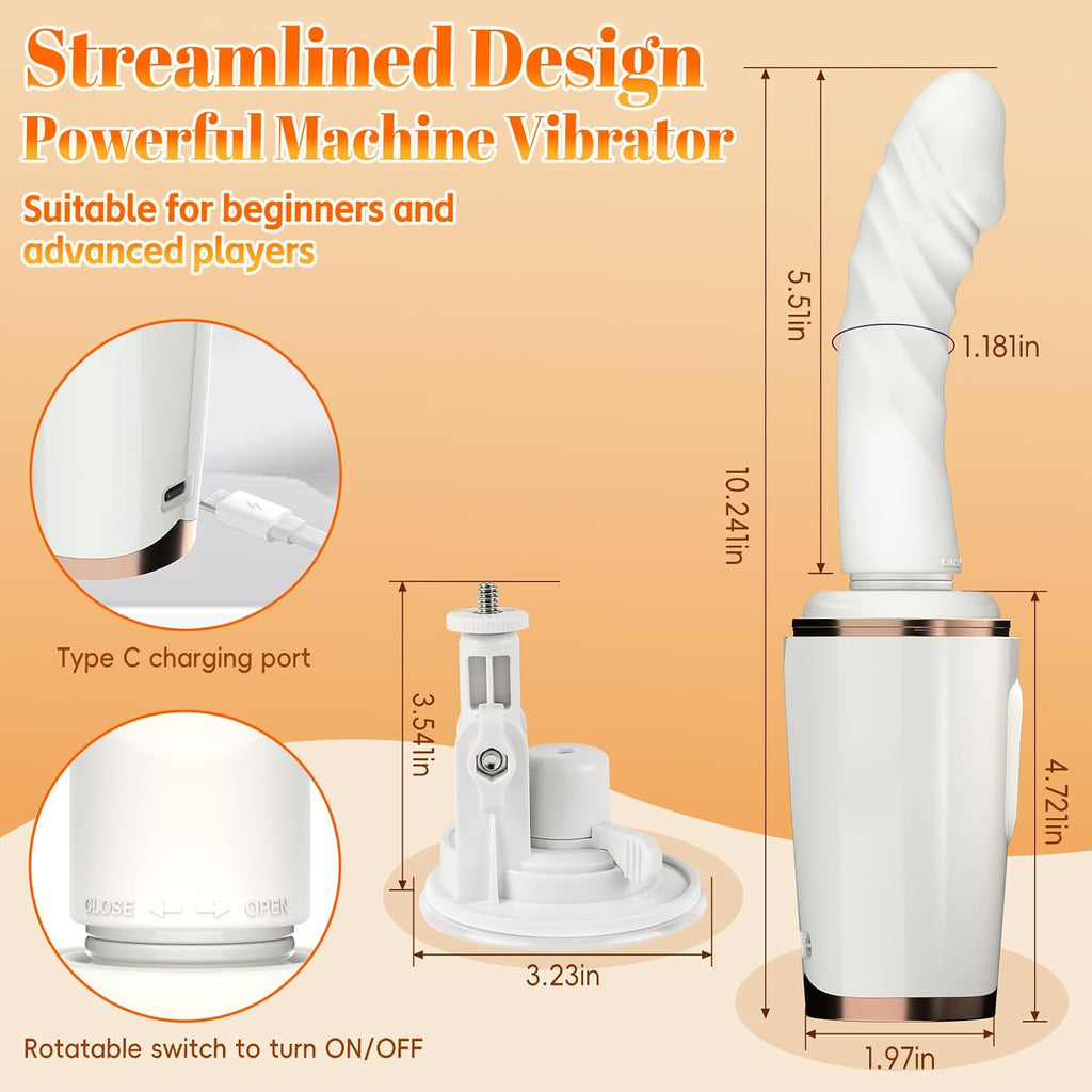 Dildo Machine Rotatable Switch 7 Vibrating Thrust Modes