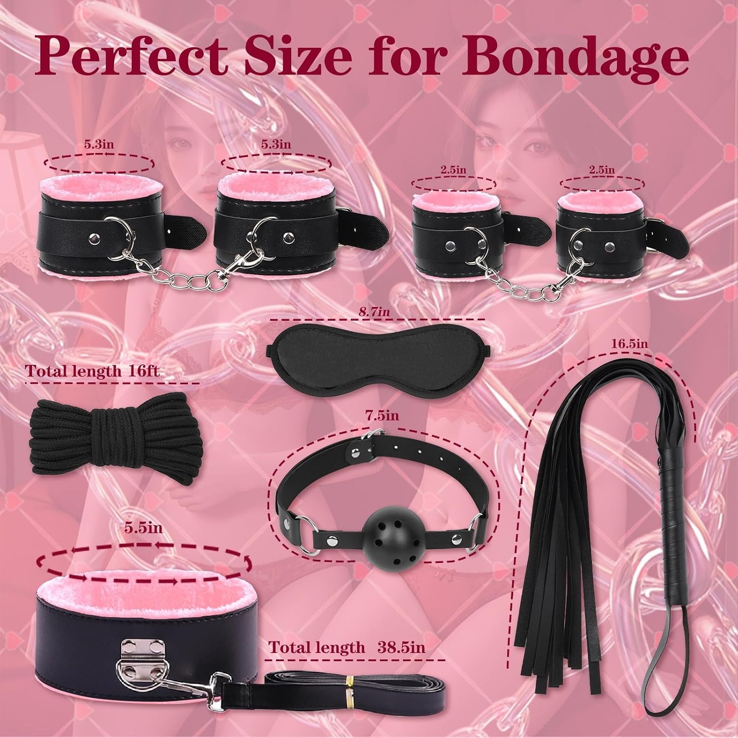 Sex BDSM Toys Beginner’s Bondage Kit for Couples