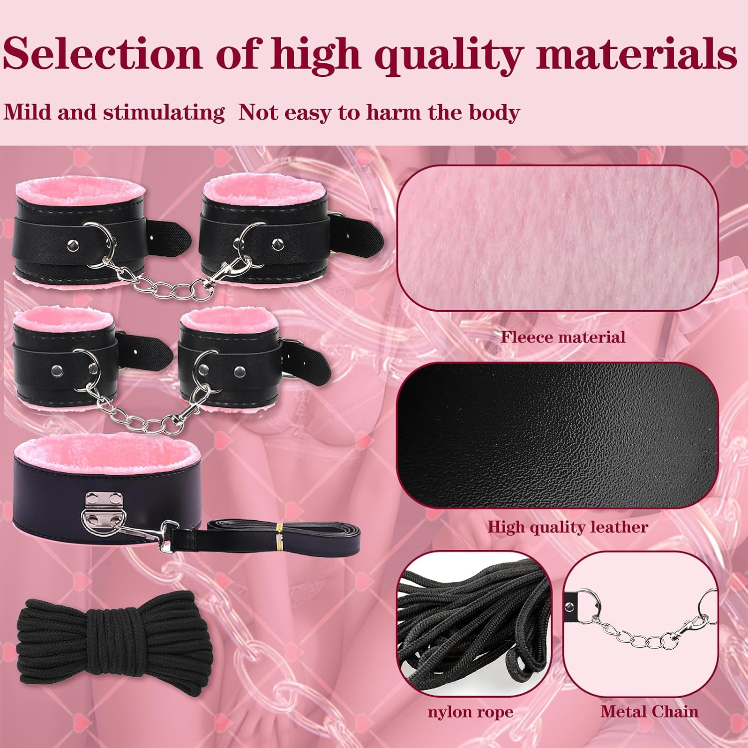 Sex BDSM Toys Beginner’s Bondage Kit for Couples