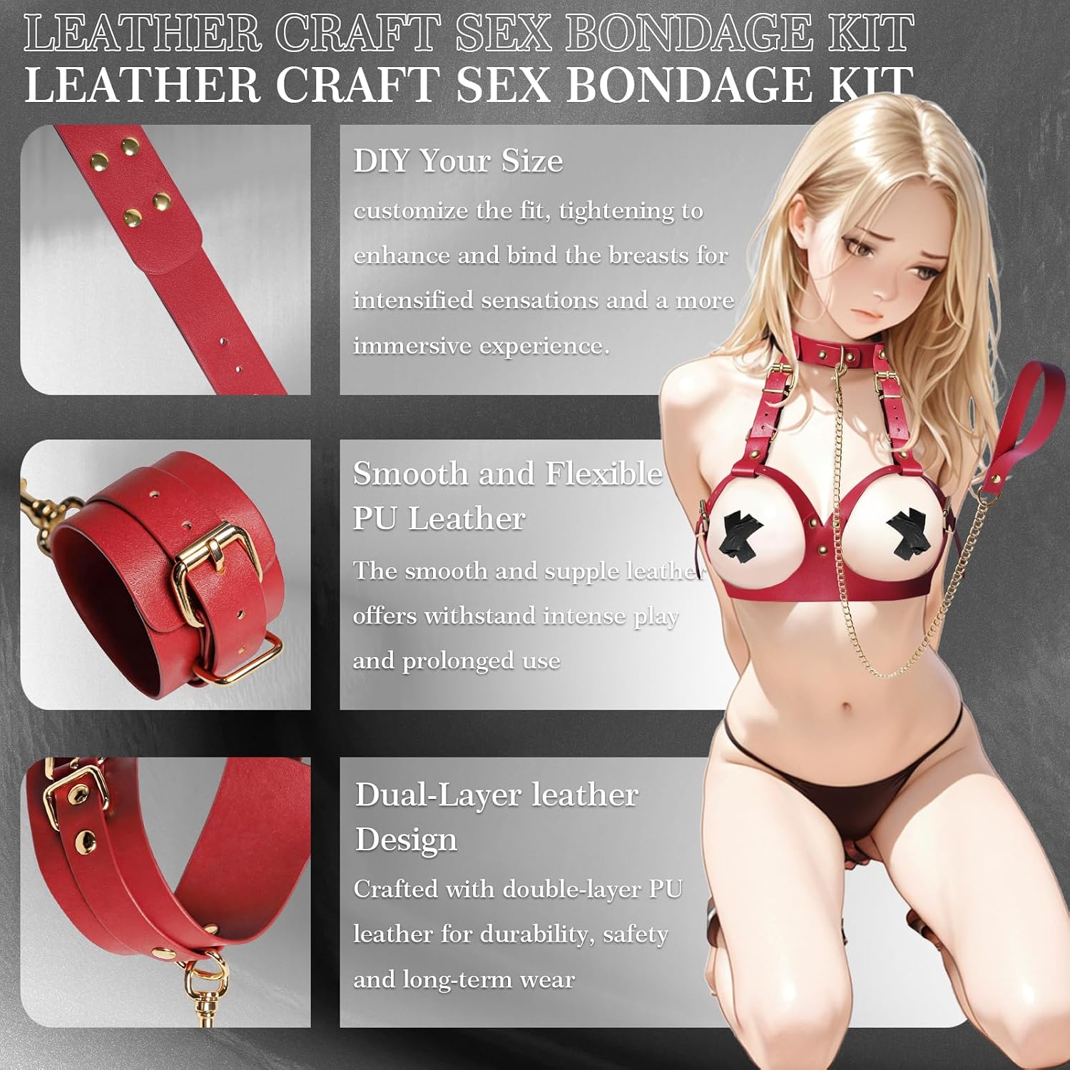 BDSM Sex Bondage Restraints Breast Kit